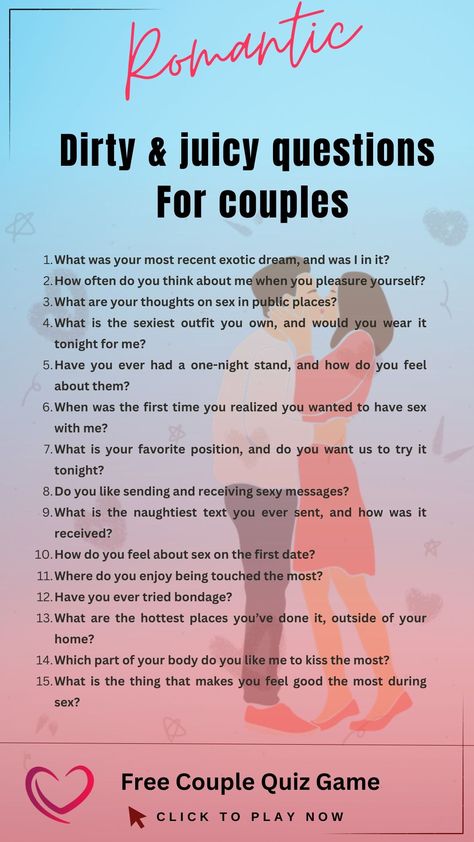 145 Top Questions For Couples To Reconnect Couples Questions Dirty, Juicy Questions To Ask Your Boyfriend, Never Have I Ever Questions Juicy, Talking Phase, Mind Elevation, Fun Relationship Questions, Fun Couples Quiz, Juicy Questions, Dirty Questions