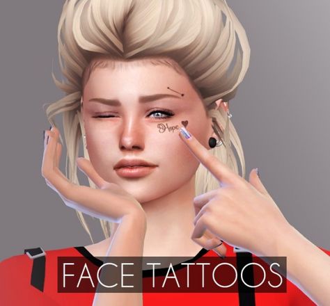 Cc Shopping, Sims 4 Tattoos, The Sims 4 Skin, David Sims, 3 Face, New Mods, Sims 4 Update, Face Tattoos, Best Sims