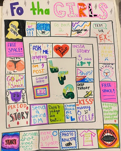 Diy Sleepover Games, Board Game Diy, Games Sleepover, Fun Sleepover Activities, Teen Sleepover Ideas, Fun Sleepover Games, Sleepover Party Games, Birthday Sleepover Ideas, Diy Party Games