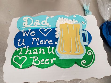 Man Sheet Cake Ideas, Sheet Cake Decorations For Men, Decorated Sheet Cakes For Men, Fathers Day Sheet Cake, Cake Fathers Day, Father’s Day Cookie Cake, Fathers Day Cake, Sheet Cakes, Sheet Cake