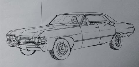 67 Tattoo, 67 Chevy Impala, Chevrolet Impala 1967, Impala 1967, Impala Car, Supernatural Impala, 67 Impala, Impala 67, 1967 Chevy Impala