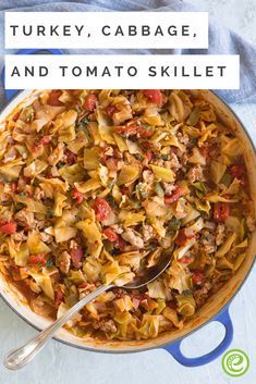 Turkey, Cabbage, and Tomato Skillet | eMeals.com Turkey And Cabbage Recipes, Cabbage Tomato Recipe, Turkey Cabbage, Recipes With Diced Tomatoes, Carb Free Recipes, Low Carb Crock Pot Recipes, Low Carb Plan, Low Carb Vegetarian, Ground Turkey Recipes