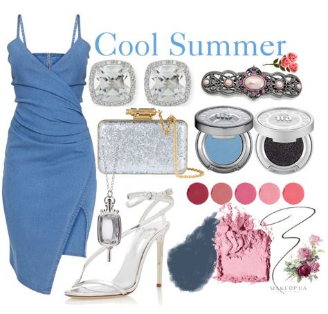 Cool Summer wardrobe polyvore set. Cool Summer Palette Outfits, Color Analysis Summer, Summer Skin Tone, Cool Summer Palette, Summer Tones, Colour Season, Soft Summer Color Palette, Soft Summer Colors, Dark Summer