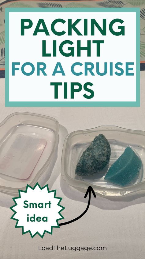 Packing light for a cruise tips.  Image is half a shampoo bar and half a conditioner bar in a soap container. Cruise Packing Checklist, Cruise Checklist, Alaska Travel Cruise, Alaska Cruise Packing, Carnival Cruise Tips, Royal Carribean Cruise, Cruise Packing Tips, Smart Packing, Carribean Cruise