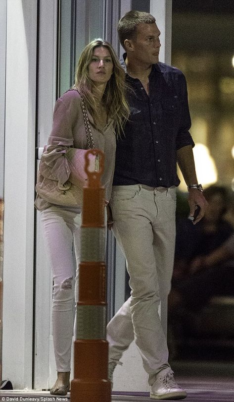 Tom Brady and wife Gisele look miserable hand-in-hand on date night #dailymail Gisele And Tom Brady, Dating Profile Pictures, Tom Brady And Gisele Bundchen, Tom And Gisele, Dating Profile Photos, Online Dating Profile Examples, Woman In Dress, Tom Brady And Gisele, Happy Birthday My Love