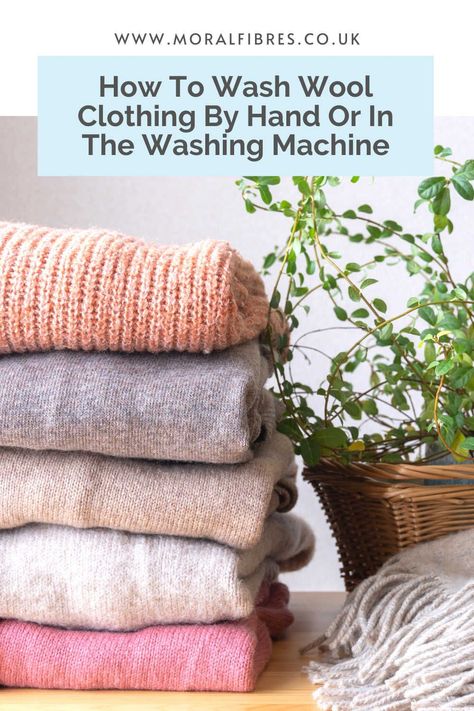 Make your jumpers and sweaters last longer, with this handy guide on how to wash wool clothing by had or in the washing machine. How To Wash Wool, How To Hand Wash Sweaters, Cleaning Wool, Wash Wool Sweater, How To Wash Wool Sweaters, How To Wash Sweaters, Irish Knit Sweaters, Sweater Care, Woolen Clothes