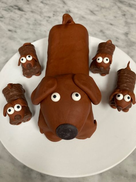 Sausage Dog Birthday Cake, Sausage Dog Cake, Puppy Birthday Cake For Kids, Dexter Cake, Dachshund Cake, Taco Cake, Puppy Birthday Cakes, 9th Birthday Cake, Dog Cupcakes