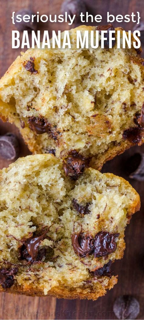 Use Ripe Bananas, Moist Banana Muffins, Chocolate Chip Banana Muffins, Nutella Muffin, Banana Muffins Recipe, Muffins Blueberry, Banana Muffins Easy, Morning Glory Muffins, Donut Muffins