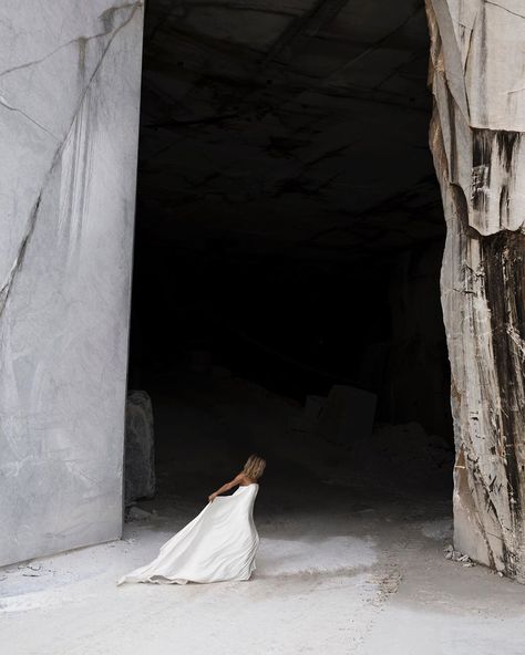 Quarry Wedding, Editorial Dress, Italy Mountains, Marble Quarry, Mountain Ranges, The Lane, Modern Bridal, Bridal Inspiration, Mountain Range