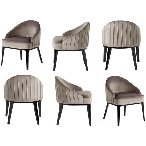 Armchairs Living Room Modern, Art Deco Dining Chair, Round Back Dining Chairs, Dining Chair Upholstery, Luxury Dining Tables, Furniture Design Sketches, Modern Side Chairs, Deco Chairs, Velvet Set