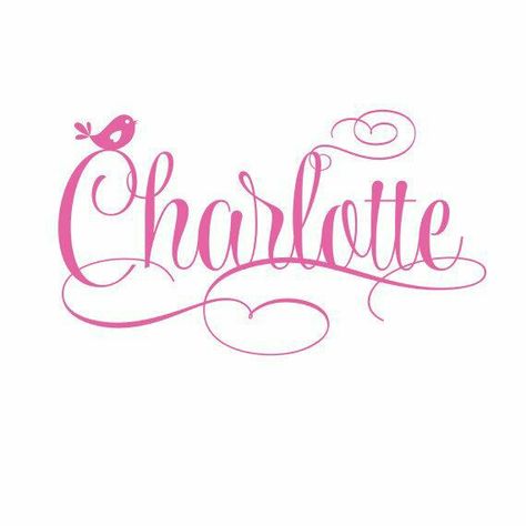 Charlotte Charlotte Tattoo, Fancy Cursive, Ambigram Tattoo, Baby Name Tattoos, Fonts Cursive, Tattoo Fonts Cursive, Mouse Tattoos, Tattoos With Kids Names, Tattoo For Son