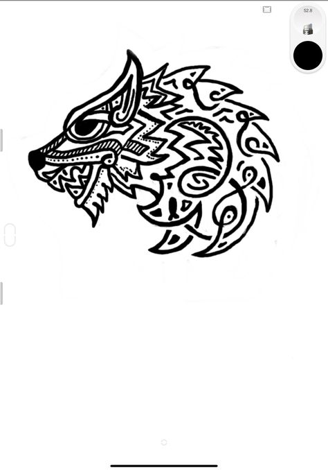 Wolf tattoo vikings nordic art Nordic Wolf Tattoo, Viking Wolf Design, Wolf Viking Tattoo, Viking Wolf Tattoo Design, Fenrir Tattoo Design, Norse Wolf Tattoo, Saxon Tattoo, Viking Wolf Tattoo, Anglo Saxon Tattoo