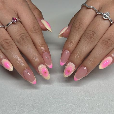 summer nails slowly coming to an end 🍉☀️ - - - #nailsnailsnails #gelxnails #fresnonails #fresnogelx #insponails #summernails #almondnails #explore #nailsofinstagram Almond Nails, Cute Nails, Summer Nails, Nails, Quick Saves