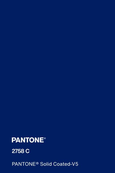 #pantone #blue #color #pantone2758c Pantone Classic Blue, Blue Pantone Palette, Blue Color Pantone, Pantone Azul, Sapphire Blue Color, Levi Dress, Blue Pantone, Royal Blue Colour, Pantone Palette