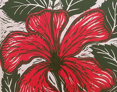 Check out new work on my @Behance portfolio: "Hibiscus Woodcut Print" http://be.net/gallery/63123483/Hibiscus-Woodcut-Print Sgraffito Tiles, Woodcut Printmaking, Hibiscus Art, Lino Cuts, Lino Printing, Woodcut Print, Hibiscus Print, Lino Cut, Shade Of Red