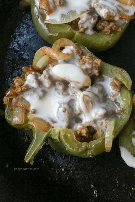 Philly Cheesesteak Stuffed Peppers, Cheesesteak Stuffed Peppers, Philly Cheesesteak, Keto Recipes Dinner, Low Carb Dinner, Low Carb Keto Recipes, Bell Peppers, Keto Recipes Easy, Keto Diet Recipes