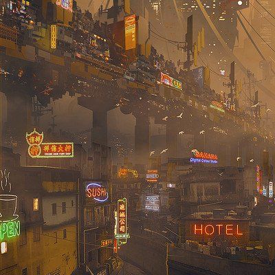 Concept Art Horror, Scifi City, Cyberpunk Rpg, Sci Fi City, Logistics Management, Sci Fi Environment, Horror Artwork, Cyberpunk City, Cyberpunk Aesthetic