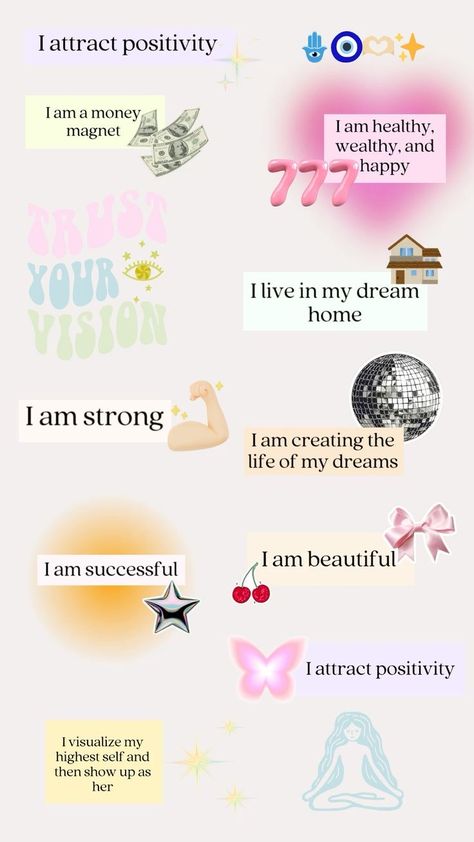 Manifest Affirmations Wallpaper, Manifest Board Wallpaper, Spiritually Vision Board, Iphone Wallpaper Manifest, Wallpaper For Manifestation, Vision Board Happy Life, Wallpaper For 2025, Manifest Money Wallpaper, Happiness Manifestation Affirmations