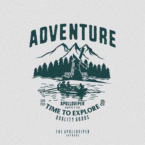 Adventure Graphic Design, Bd Design, Adventure Logo, Adobe Illustrator Graphic Design, Mountain Illustration, Shirt Logo Design, Adventure Design, Tshirt Design Inspiration, Shirt Design Inspiration