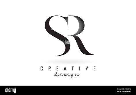 SR s r letter design logo logotype concept with serif font and elegant style. Vector illustration icon with letters S and R Stock Vector Image & Art - Alamy Sr Tattoo Letter Design, Sr Logo Design Fonts, Sr Logo Design Style, S R Logo, R Letter Design, Wedding Initials Logo, Name Design Art, Sr Logo, Letters S