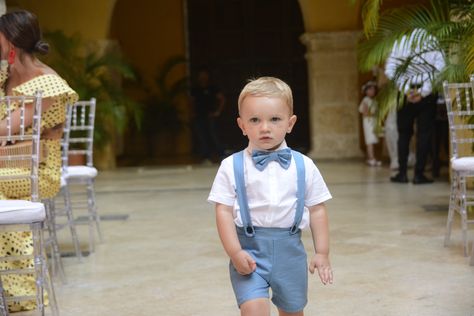 Cutest ring bearer outfit for a summer wedding. TopOfTheBeanstalk on Etsy. Beach Ring Bearer Outfit, Dusty Blue Ring Bearer Outfit, Ring Bearer Outfit Summer, Blue Ring Bearer Outfit, Ring Bearer Outfit Blue, Toddler Ring Bearer Outfit, Baguette Diamond Earrings, Baby Blue Weddings, Round Cut Diamond Earrings