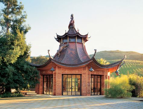 Classicism Interior, Chinese Tea House, Chinese Pavilion, Julia Morgan, Cottage Interior Design, Marble House, Organic Extra Virgin Olive Oil, Pacific Heights, Asian Architecture