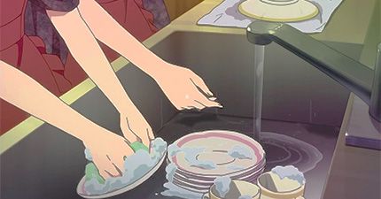 Lunar Nodes in the Sixth and Twelfth Houses Draw Anime, Washing Dishes, Funny, Anime