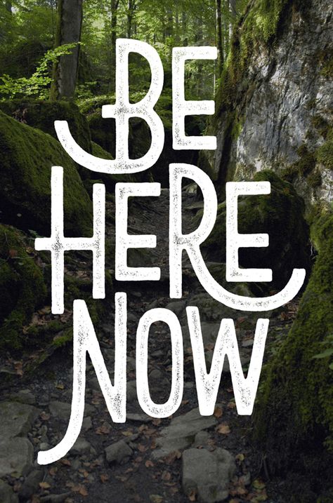 Be Here Now / typography Hand Lettering Typography, Digital Calligraphy, Now Quotes, Quotes Arabic, Be Here Now, Lettering Typography, Ad Campaigns, Types Of Lettering, Typography Letters