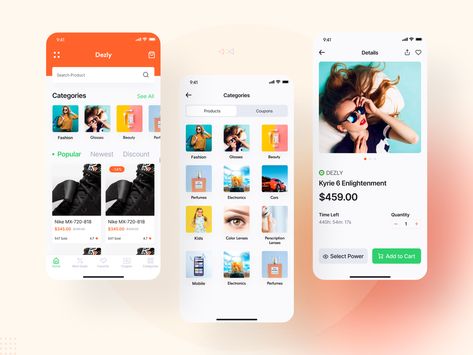 Dezly Ecommerce App by Imran Molla for Drawstack on Dribbble E-commerce App, Mobile Ux, App Design Layout, Ecommerce App, Apps Design, App Ui Design, Mobile App Design, App Ui, Mobile Apps