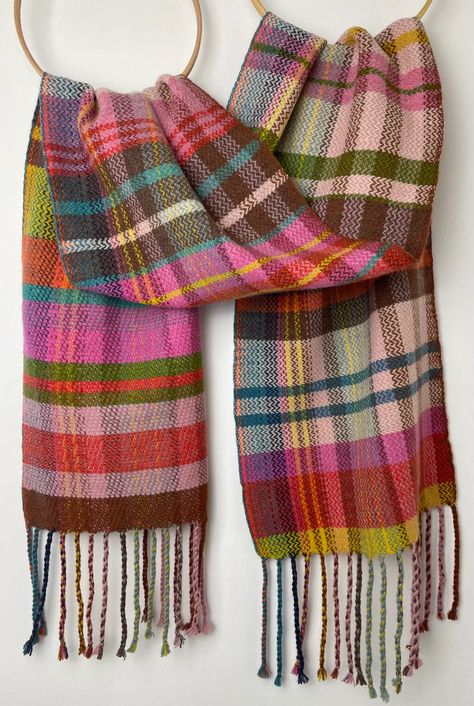 100% lambswool scarf hand woven on my preloved floor loom in my garden studio overlooking the North Cornwall coastline. A much narrower, shorter... Woven Shawls, Floor Loom, Short Scarves, North Cornwall, Woven Textiles, Summer Shawl, Woven Scarves, Garden Studio, Wool Scarf