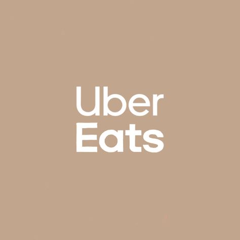 Uber Eats Icon, Icon Aesthetic Beige, Brown Icons, Beige Icons, Uber App, App Icon Aesthetic, Beige Icons:), Uber Eats, Iphone Homescreen