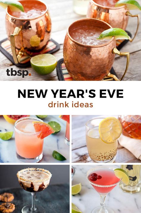 If you don't ring in the new year with a cocktail in-hand, did you even do it? These NYE cocktail ideas are perfect for entertaining, party-hosting or spending the night in. Easy Nye Drinks, Steak And Lobster Dinner, Nye Drinks, Nye Food, Nye Cocktail, New Years Eve Drinks, Nye Dinner, New Year's Drinks, New Years Cocktails