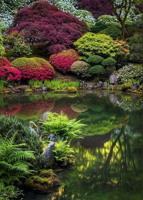 Japanese Zen Garden Landscaping, Taman Air, Japanese Garden Landscape, Zen Garden Design, Japanese Zen Garden, Japan Garden, Japanese Garden Design, Asian Garden, Japanese Zen