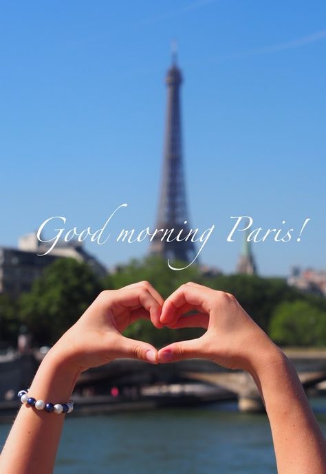 Good Morning Paris ♥ Good Morning Paris, Morning In Paris, Good Morning Romantic, Love Morning, Beautiful France, Wonderful Wednesday, Good Morning World, Paris Images, I Love Paris