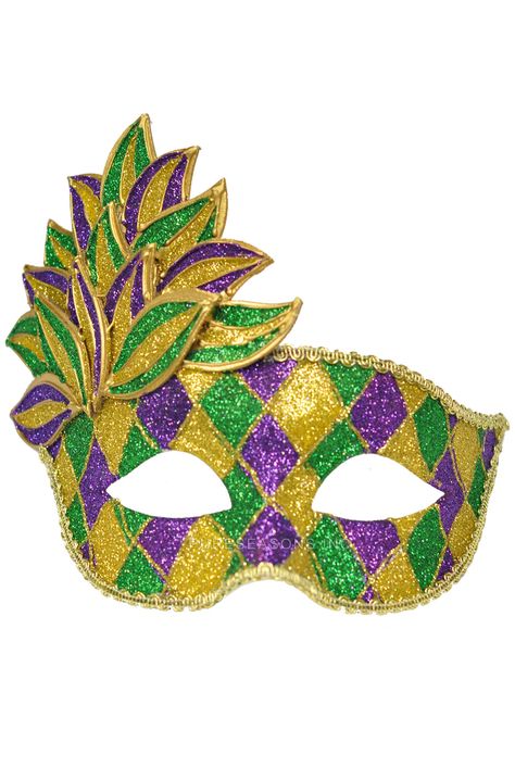 Mardi Gras Leaf Adult Mask Mardi Gras Mask Template, Mardi Gras Diy, Theme Carnaval, Mardi Gras Centerpieces, Mardi Gras Crafts, Mardi Gra, Carnaval Costume, Mardi Gras Outfits, Mardi Gras Costumes