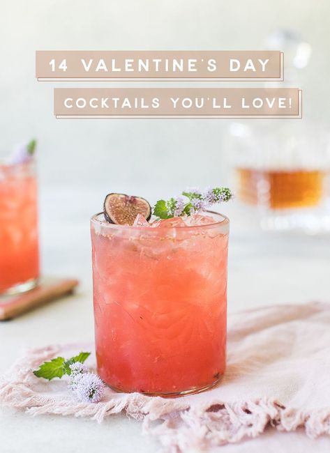 Gin Valentines Cocktail, Valentine Cocktail Party, Valentines Cocktails Vodka, Pink Valentines Cocktails, Valentines Day Margarita, Valentines Margaritas, Galentines Drink Alcoholic, Valentine’s Day Cocktail Recipes, Galentines Party Drinks