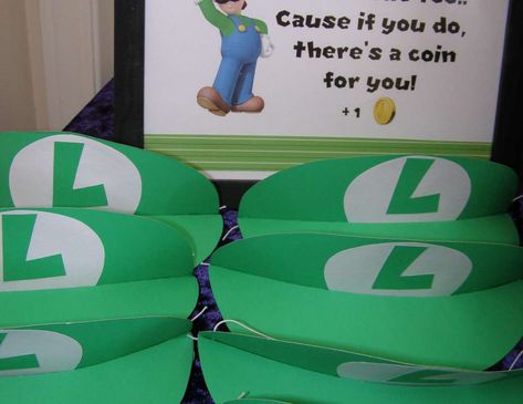 Luigi / Birthday "It's me.... Luigi!" | Catch My Party Luigis Mansion Birthday Party, Luigi Birthday Party, Luigi Birthday, Paty Ideas, Super Mario Brothers Birthday, Mario Brothers Birthday Party, Mario Kart Party, Mansion Party, Nintendo Party