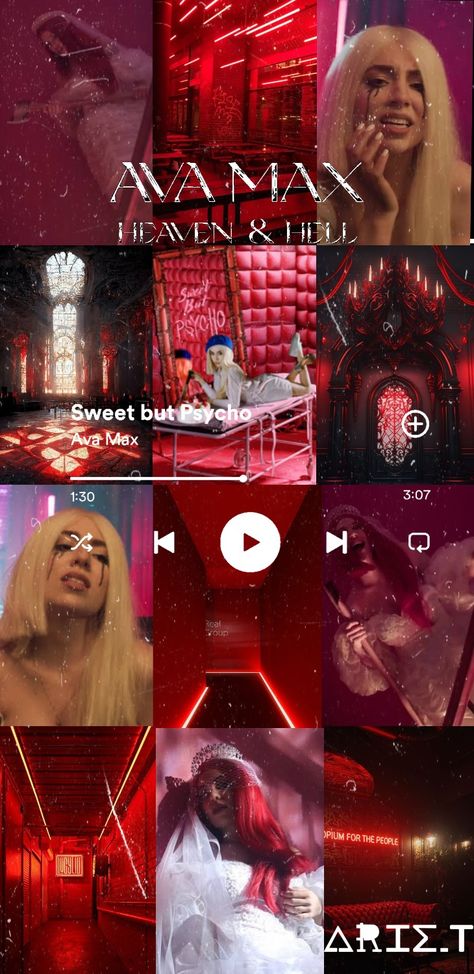 Ava Max - Sweet but Psycho Ava Max Sweet But Physco, Sweet But Physco Aesthetic, Sweet But Physco, Ava Max Aesthetic, Ava Max Wallpaper, Ava Max Lyrics, Ava Max, Girl Dinner, Heaven And Hell