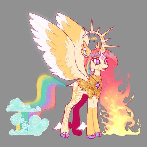 Celestia Redesign, My Lil Pony, Mlp Fan Art, My Princess, My Little Pony Comic, Princess Celestia, My Little Pony Drawing, My Little Pony Characters, Mlp Pony