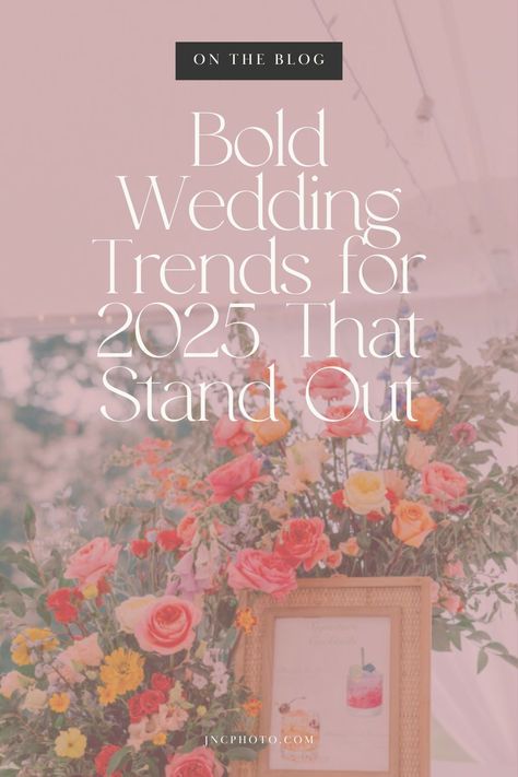 In 2025, couples are redefining weddings with vibrant color palettes and personalized touches. From deep jewel tones to bright corals, these bold choices infuse celebrations with energy. Thoughtfully curated invitation suites and custom signage set the tone, while statement florals and sustainable practices enhance the experience. See how these trends are making weddings more unique and memorable. 2025 Wedding Floral Trends, 2025 Wedding Color Palette, Cute Wedding Touches, Wedding Invitations 2025 Trends, Fall 2025 Wedding, Bright Wedding Color Palette, September Wedding Color Palette, 2025 Wedding Color Trends, Wedding Trends 2025 Decoration