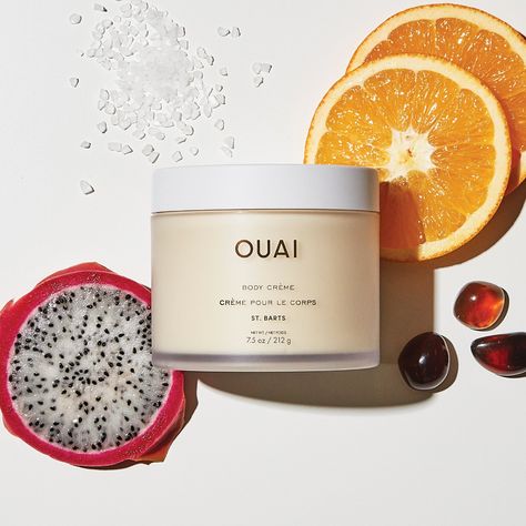 St. Barts Moisturizing Body Cream - OUAI | Sephora Whipped Body Cream, Cupuacu Butter, St Barts, Whisks, Whipped Body Butter, Soften Skin, Body Moisturizer, Hydrate Skin, Body Butter