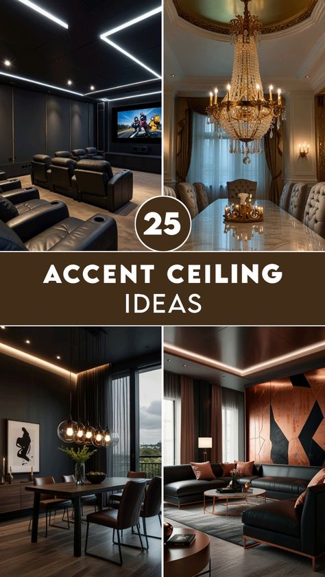 Give your home a fresh look with these accent ceiling ideas! From bold colors to wooden beams, these creative designs will turn your ceiling into a stunning focal point.