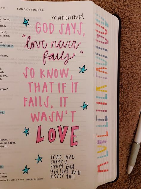 Bible Devotional Journal, Bible Highlighting, Journal Bible Quotes, Bible Journal Notebooks, Song Of Songs, Motivational Bible Verses, Bible Journaling Ideas Drawings, Bible Doodling, Bible Journal Notes