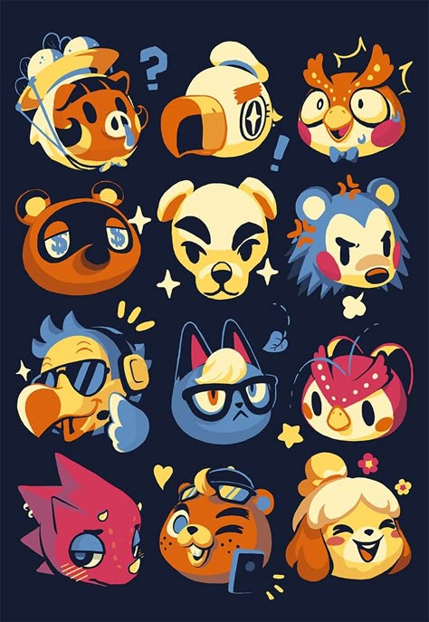 Acnh Isabelle, Sticker Inspo, Illustration Manga, Ac New Leaf, Animal Crossing Fan Art, Animal Crossing Memes, Animal Crossing Characters, Animal Crossing Villagers, Pretty Pins