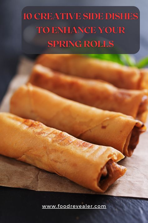 Elevate your spring roll experience with the best sides to serve with spring rolls! Discover delicious pairings that will take your meal to the next level. From tangy dipping sauces to refreshing salads, these sides will leave your taste buds craving for more. Explore now! #SpringRollPairings #DeliciousSides #SpringRollSides #TastyComplements #SavoryEats #AsianCuisine #FoodieFaves #CulinaryCreativity #MouthwateringBites #GourmetDining Spring Roll Side Dish, Different Types Of Spring Rolls, Spring Roll Recipe Vegetable, Vegetable Spring Rolls Rice Paper, Vegetable Spring Roll Recipe Rice Paper, Buttery Corn, Refreshing Salads, Slaw Salad, Best Sides