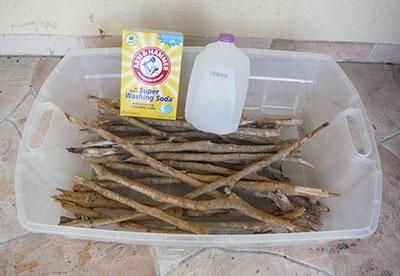 Wood Bleach, Bleach Water, Hantverk Diy, Driftwood Diy, Driftwood Projects, Washing Soda, Driftwood Crafts, Diy Holz, Beach Crafts