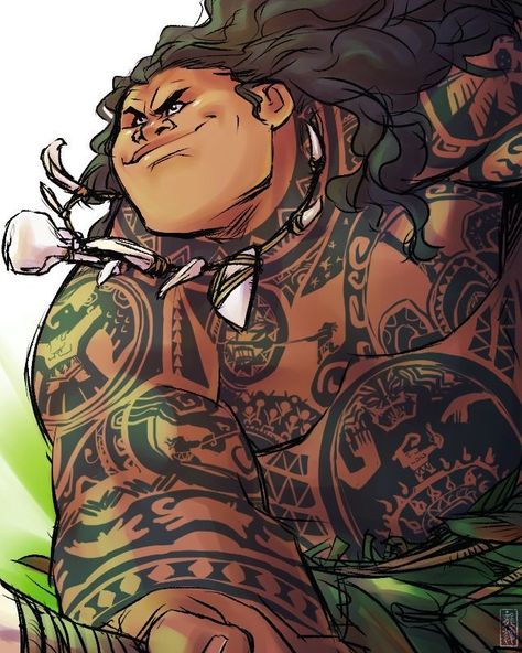 Maui X Moana Fanart, Moana Film, Moana Drawing, Connie Steven Universe, Maui Moana, Steven Universe Au, Princess Moana, Disney Kingdom, Disney Boys