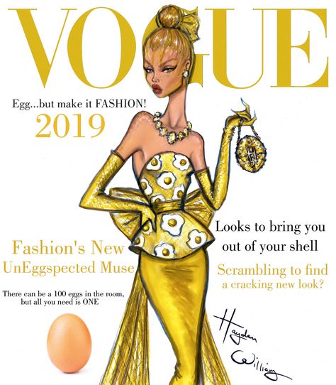 Egg...but make it FASHION! | #Vogue cover inspired by the mo… | Flickr Hayden Williams Fashion, Vogue Illustrations, Hayden Williams, Vogue Magazine Covers, Fashion Vogue, African American Dolls, Vogue Covers, Art Prompts, Fashion Design Drawings