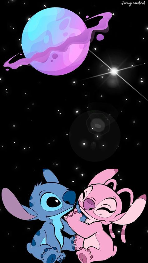 Stitch And Angel Wallpaper, Angel Lilo And Stitch, Disney Silhouette Art, Iphone Wallpaper Violet, Lilo And Stitch Characters, ليلو وستيتش, Lilo And Stitch Drawings, Whatsapp Wallpaper Cute, Angel Wallpaper