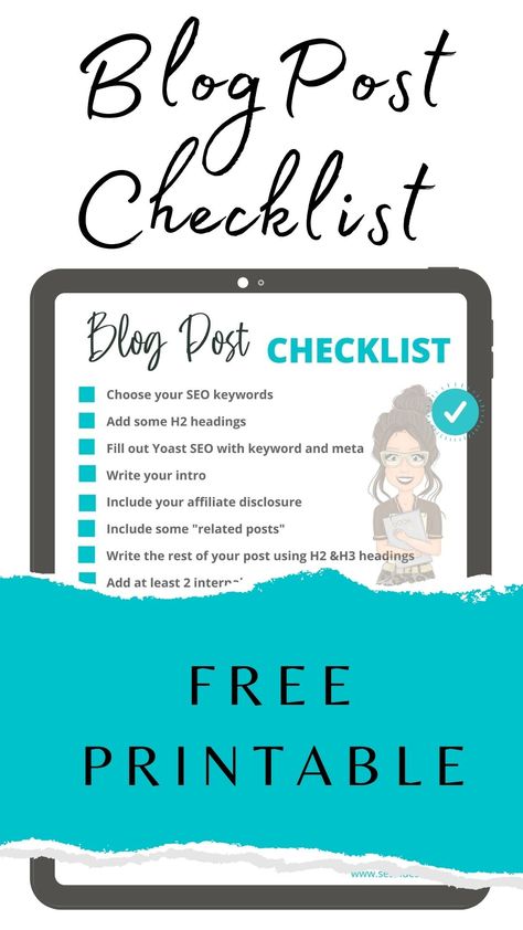 This free printable blog post checklist is perfect for anyone who wants to make money blogging and needs some help with their blog post writing. Make killer blog posts using this blog post checklist that you can download and print off Blog Post Checklist, Blog Strategy, Printable Recipe Cards, Blog Topics, Blogger Tips, Blogging Advice, Writing Blog Posts, Shopify Store, Online Entrepreneur